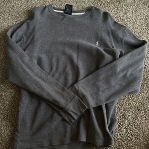 Polo Ralph Lauren Pajama Shirt Gray Long sleeve Sleepwear 100% Cotton Men’s XL